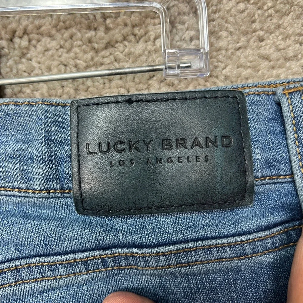 Lucky Brand 410 Athletic Slim Jeans Men 38x30 Medium Wash 5-Pocket Stretch Denim
